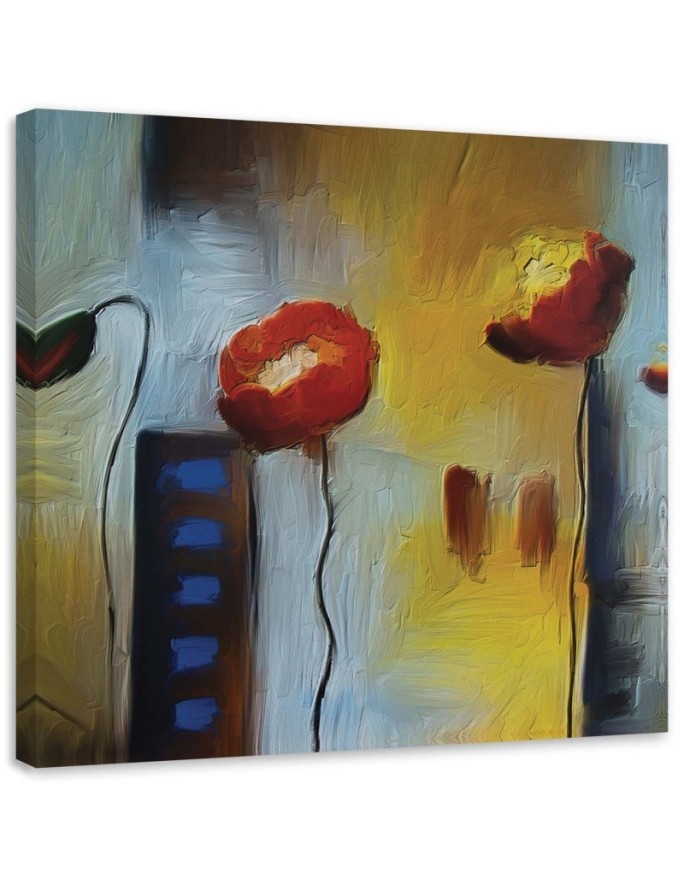 Hand-painted painting - Orange poppies | FEEBY