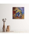 Hand-painted Canvas prints - Colourful flowers on a meadow | FEEBY