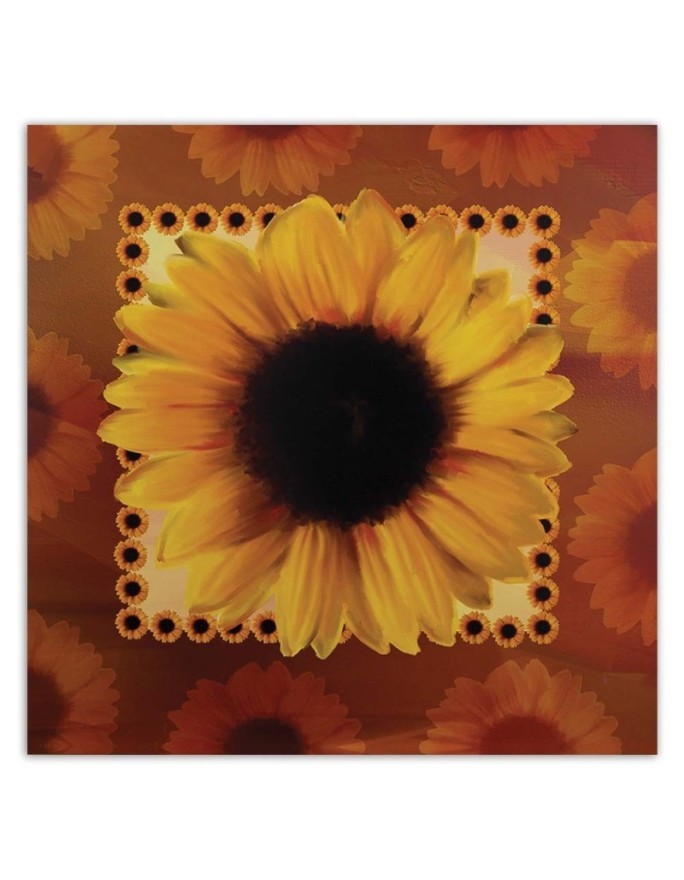 Hand-painted picture - Canvas painted sunflowers | FEEBY