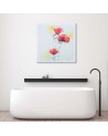 Canvas prints for living room - Painted red poppies | FEEBY