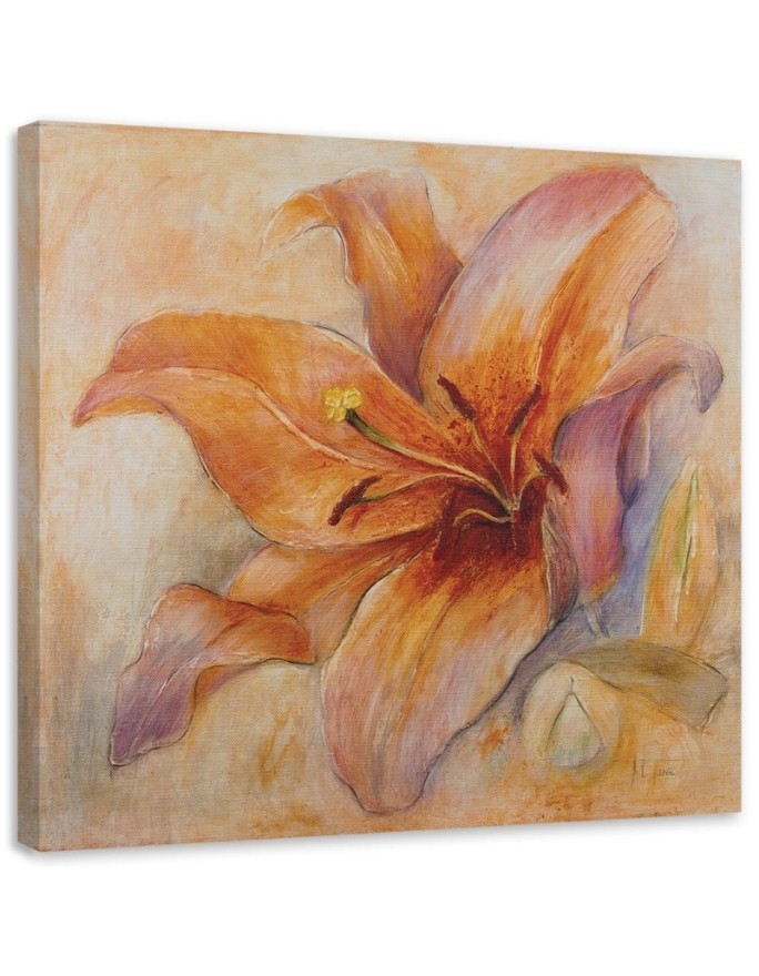 Canvas prints for living room - Water lily orange flower | FEEBY