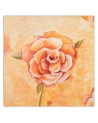 Painting for living room - Orange rose close-up | FEEBY