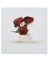 Painted painting - Red roses in a vase | FEEBY