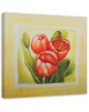 Red tulips - Flower Canvas painting | FEEBY