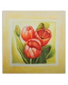 Red tulips - Flower Canvas painting | FEEBY