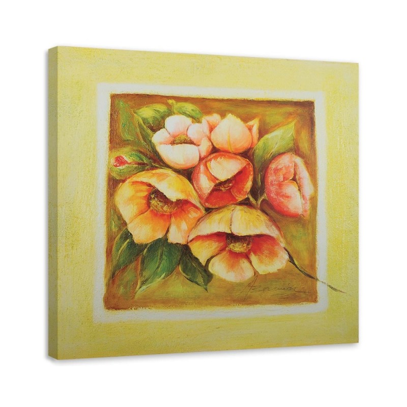 Hand-painted picture on Canvas - Flowers yellow bouquet | FEEBY