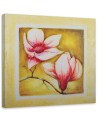 Hand-painted Canvas painting - Two cherry tree flowers | FEEBY