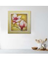 Hand-painted Canvas painting - Two cherry tree flowers | FEEBY