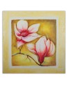 Hand-painted Canvas painting - Two cherry tree flowers | FEEBY