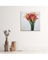 Canvas prints as hand-painted - Kalias bouquet of red flowers | FEEBY