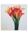 Canvas prints as hand-painted - Kalias bouquet of red flowers | FEEBY