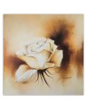 Hand-painted Canvas painting - White vintage rose | FEEBY
