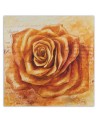 Hand-painted painting - Orange rose flower | FEEBY