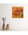 Hand-painted Canvas painting - Orange poppy flower | FEEBY