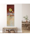 Canvas prints for living room - Water lily flower as hand painted | FEEBY