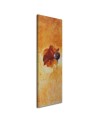 Canvas prints for living room - Poppy flower as hand-painted | FEEBY