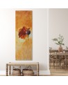 Canvas prints for living room - Poppy flower as hand-painted | FEEBY