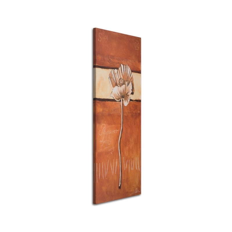 Canvas prints for living room Poppy flower painted| FEEBY