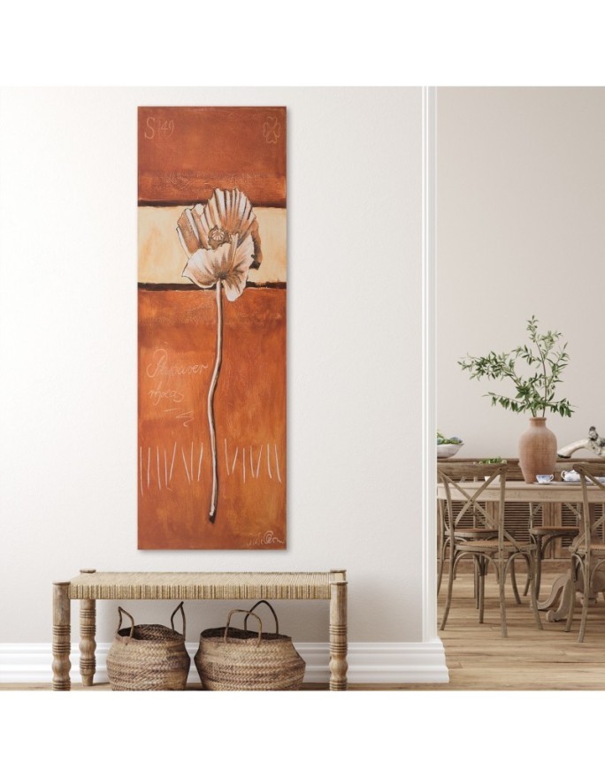 Canvas prints for living room Poppy flower painted| FEEBY