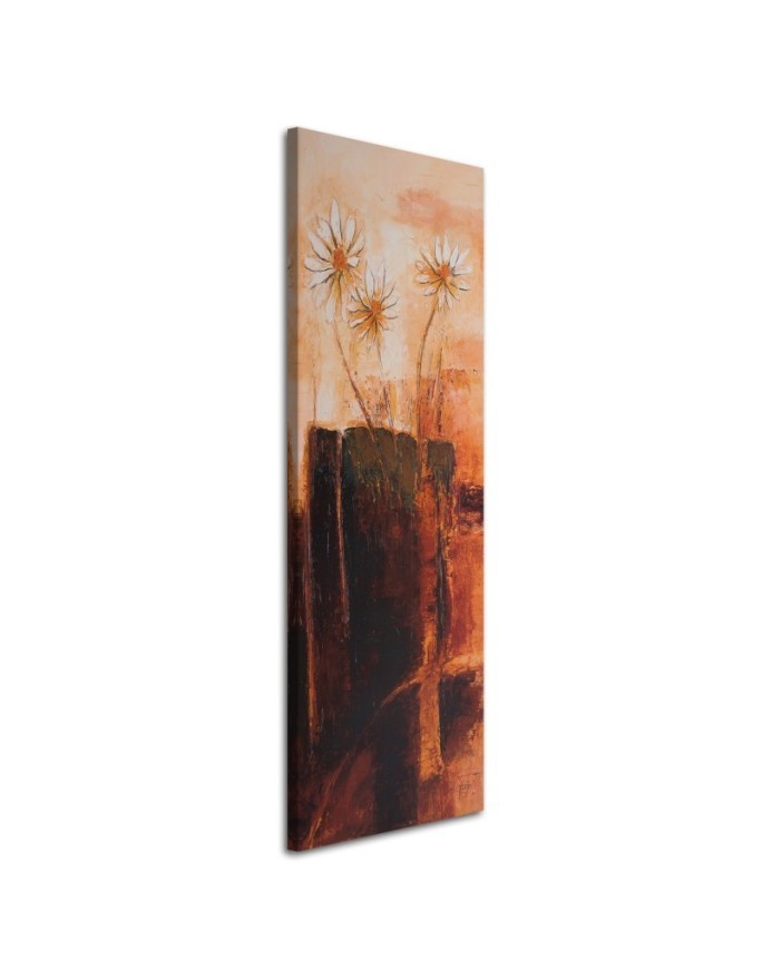 Canvas prints for living room - Hand-painted painting - Abstract flowers | FEEBY