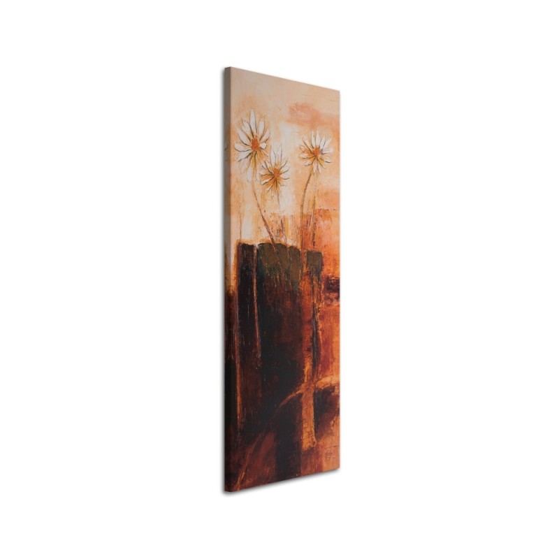 Canvas prints for living room - Hand-painted painting - Abstract flowers | FEEBY