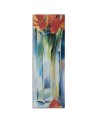 Poppies flowers in a vase - Hand-painted Canvas painting | FEEBY