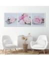 Pink peonies flowers - Painting as if by hand painted | FEEBY