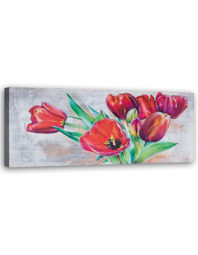 Canvas print Bouquet of red...