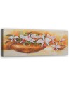 Flowers in a vase - Hand-painted canvas art | FEEBY