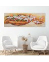 Flowers in a vase - Hand-painted canvas art | FEEBY