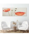 Red poppies flowers - Hand-painted pictures on Canvas | FEEBY