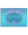 Flower on blue background Andrea Haase - Oriental zen Canvas painting | FEEBY
