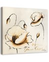 Painted flowers - Vintage style Canvas painting | FEEBY