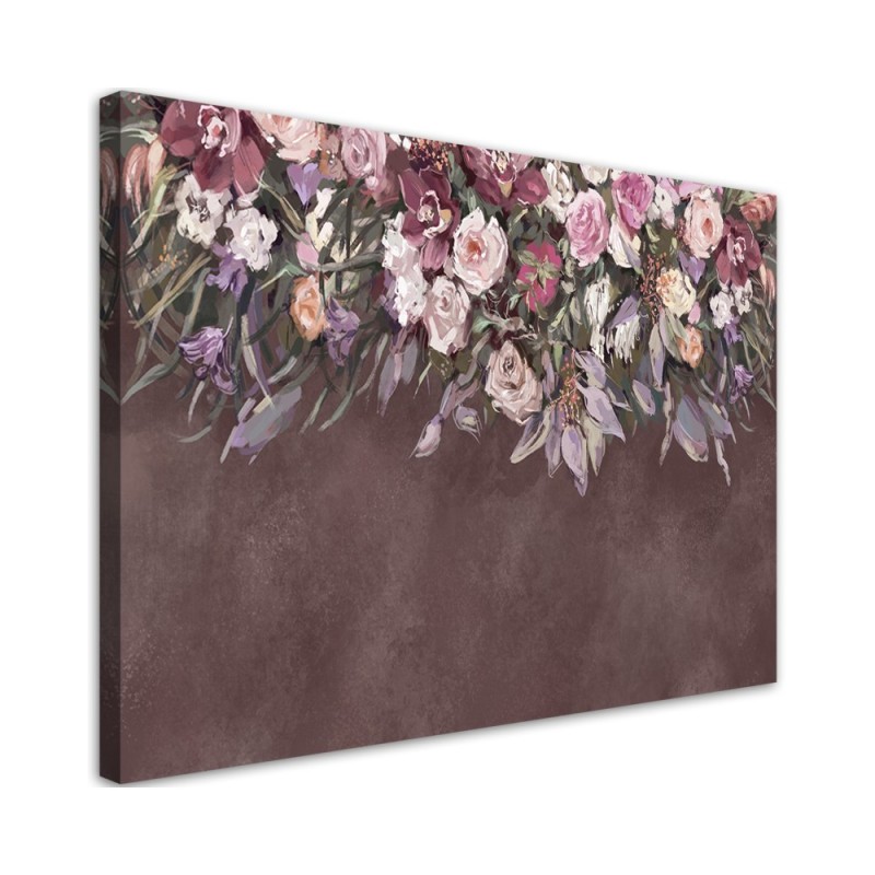 Bedroom Canvas painting - Painted flower bouquet | FEEBY