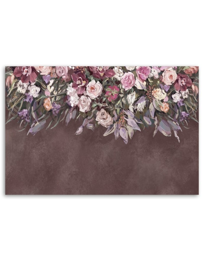 Bedroom Canvas painting - Painted flower bouquet | FEEBY