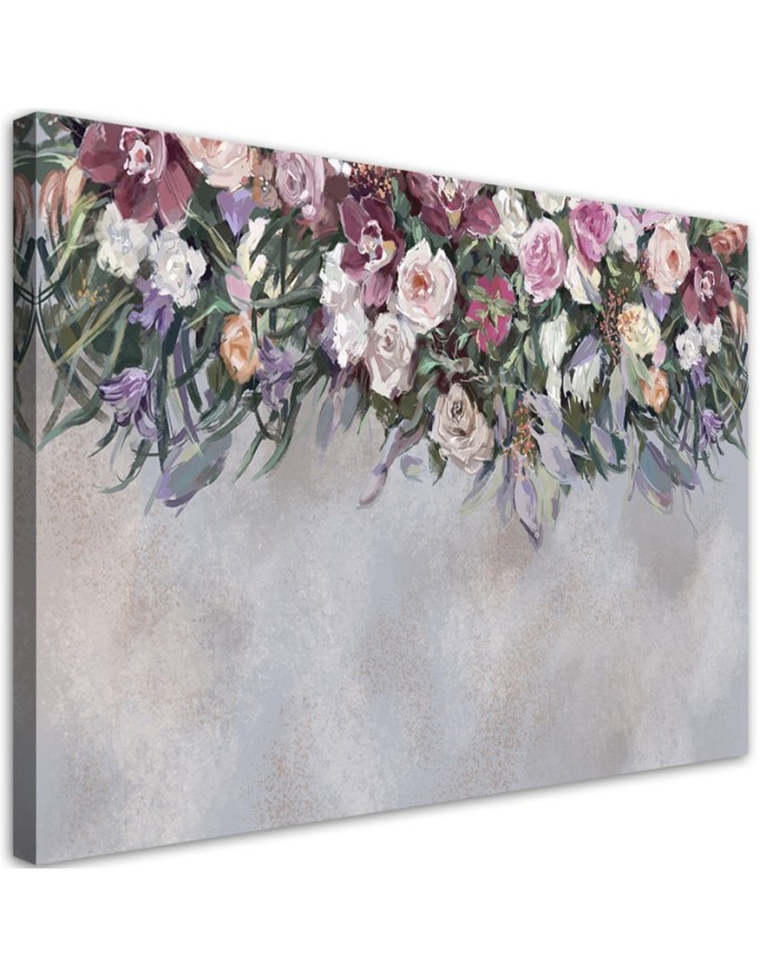 Canvas print Flowers overgrown