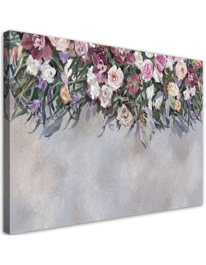 Canvas painting - Painted flowers bouquet | FEEBY