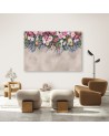 Wall art painting for living room - Painted bouquet of flowers | FEEBY