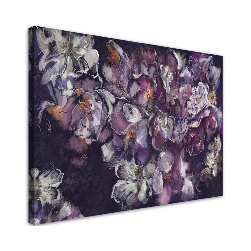 Wall art painting for living room - Painted flower iris | FEEBY