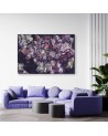 Wall art painting for living room - Painted flower iris | FEEBY