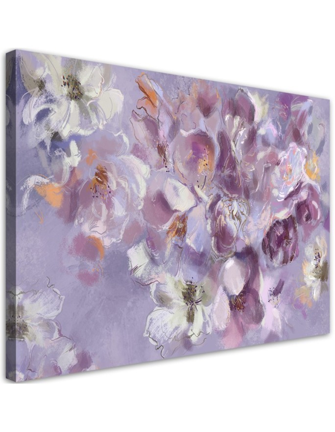 Canvas prints for living room - Painted flower iris | FEEBY