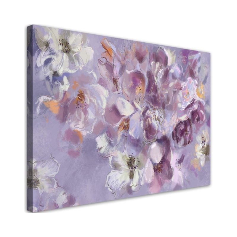 Canvas prints for living room - Painted flower iris | FEEBY