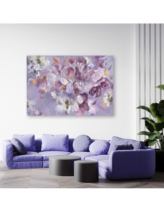 Canvas prints for living room - Painted flower iris | FEEBY