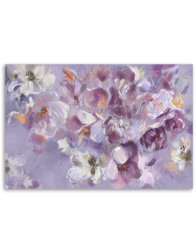 Canvas prints for living room - Painted flower iris | FEEBY