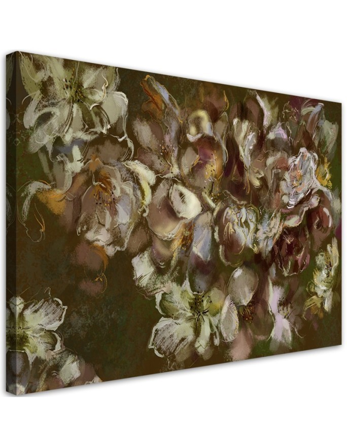 Prints on Canvas picture for living room - Iris flower painted | FEEBY
