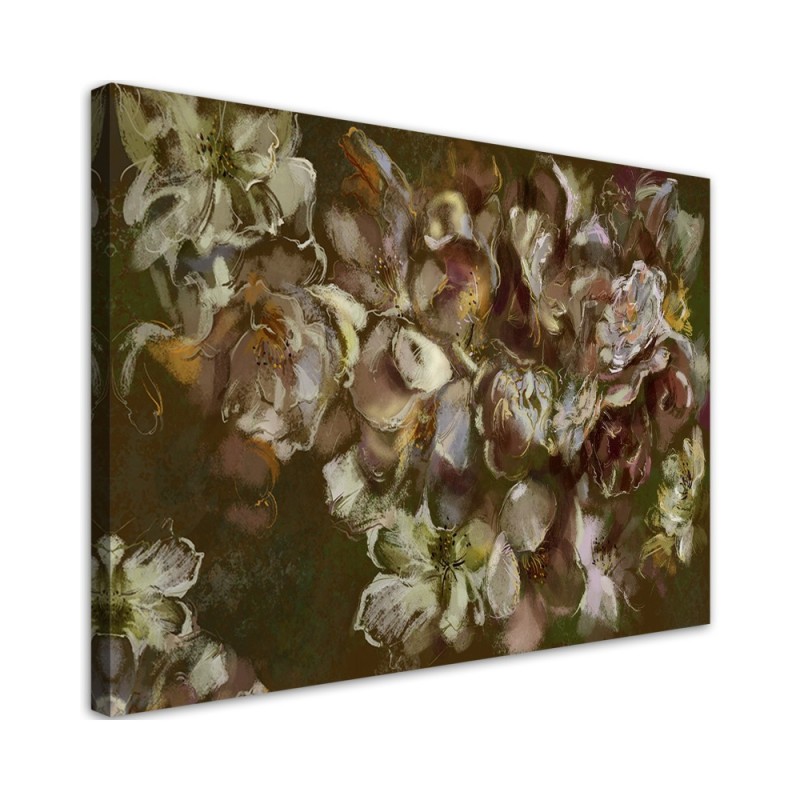 Prints on Canvas picture for living room - Iris flower painted | FEEBY