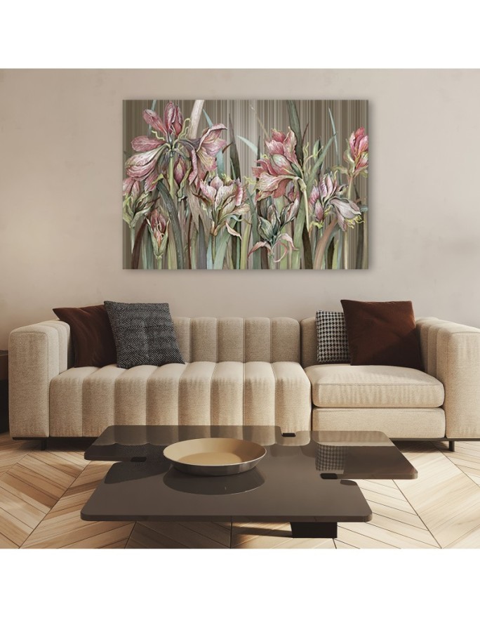 Bedroom Canvas painting - Irises flowers | FEEBY