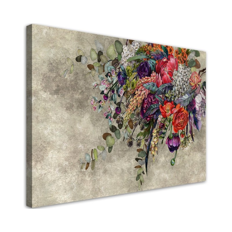 Modern Canvas painting for the living room - Bouquet of flowers | FEEBY