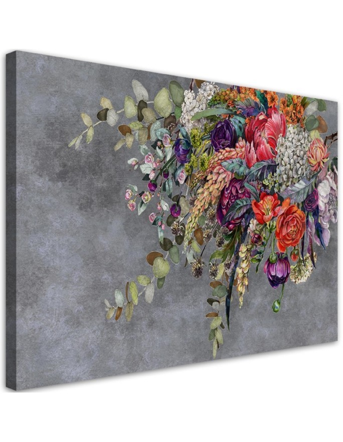Canvas prints for living room modern - Hanging bouquet of flowers | FEEBY