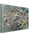 Flowers Irises in the wind - Living room canvas painting | FEEBY
